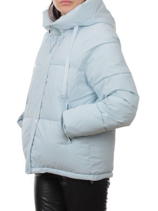 A2303 LT. BLUE Куртка зимняя женская (150 гр. холлофайбер) - Фабричный китай фото 5