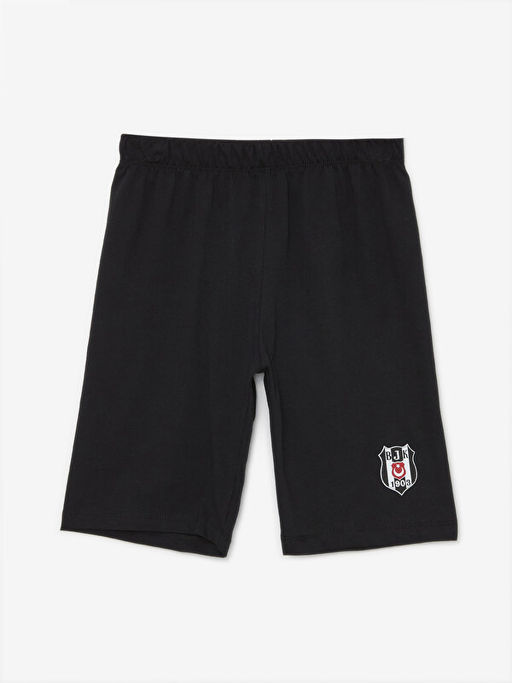 Beli Lastikli Be?ikta? Bask?l? Erkek ?ocuk Pijama ?ort 2li - Waikiki фото 2