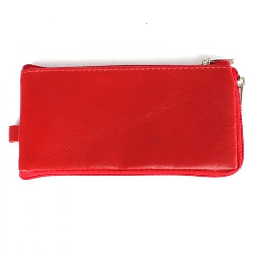 Футляр для ключей Croco-кл-501 (на молнии) натуральная кожа красный матовый (16) 239930  фото 2
