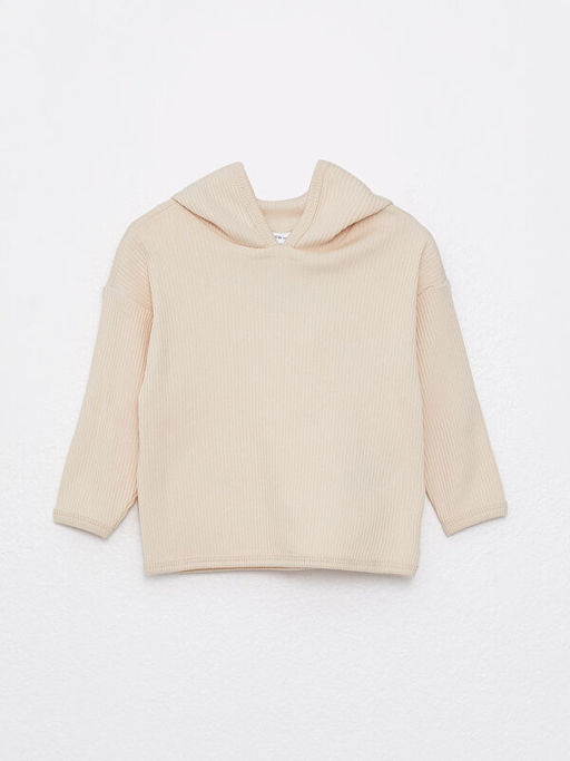 Kap??onlu Uzun Kollu Basic Erkek Bebek Sweatshirt ve Pantolon 2li Tak?m - Waikiki фото 2