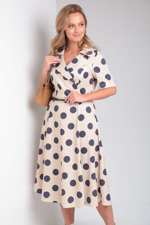 Платье AMORI 9796 бежевый  фото 4