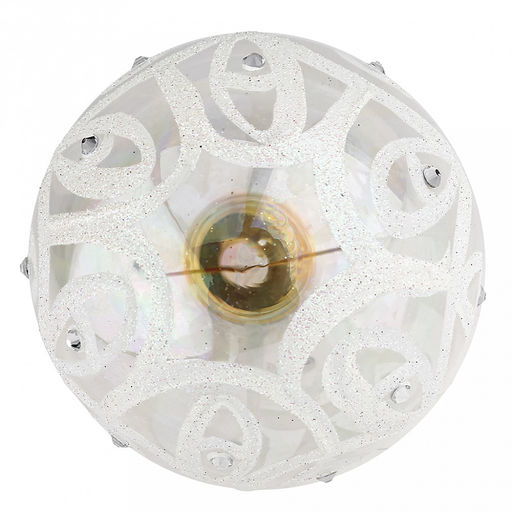 Елочная игрушка шар стеклянная д8см, люстр, ручная художественная роспись, подарочная упаковка (Россия) - Домашняя мода фото 3