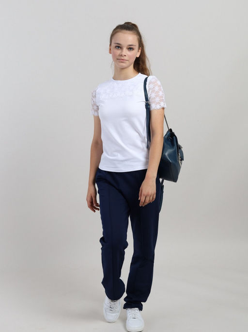 CRB wear / CWJG 63915-20 Джемпер для девочки,белый/Ex.Cherubino  фото 2