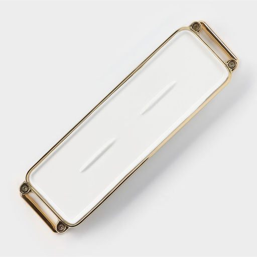 Блюдо керамическое для подачи Gold, 31.5×9.3×4 см