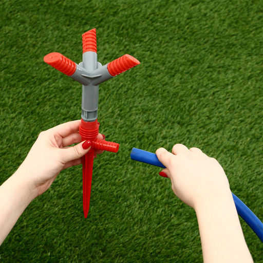 Цена за 2 шт. Распылитель 3−лепестковый, штуцер под шланги 1/2" (12 мм) − 5/8" (16 мм) − 3/4" (19 мм), пика, пластик, Greengo