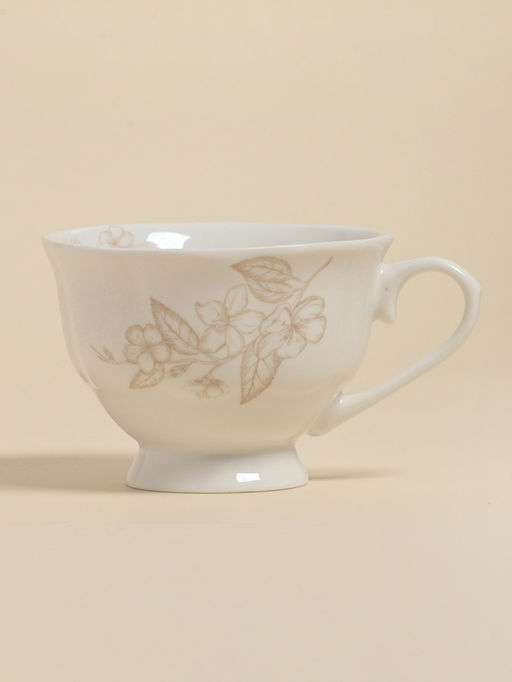 Чайная пара SL Home Аманде, чашка 220 мл, блюдце 17?17?2 см, фарфор, белая