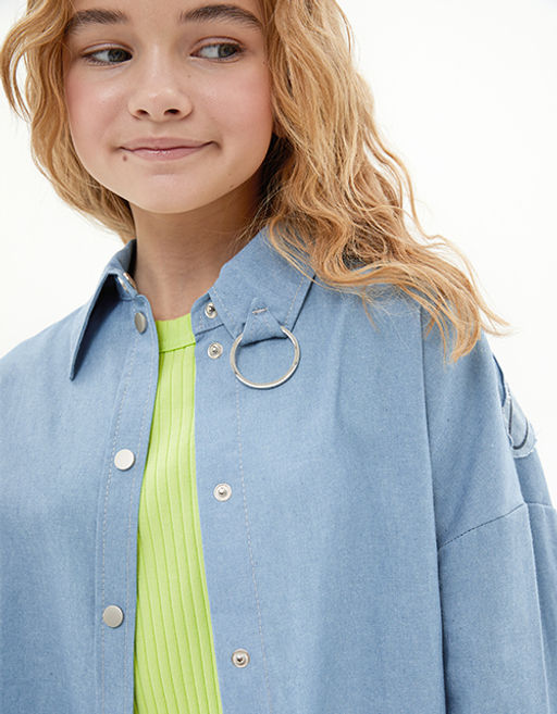 Джинсовая рубашка для девочки 241176 - Bell bimbo фото 5