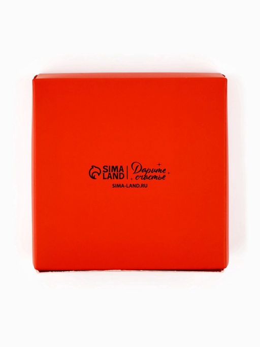 Цена за 5 шт. Коробка под бижутерию с окном «Сердце», 7.5×7.5×3 см