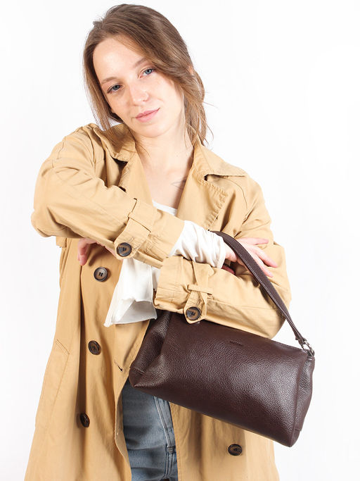 LACCOMA сумка Нинель-Y2005-коричневый эко кожа хлопок