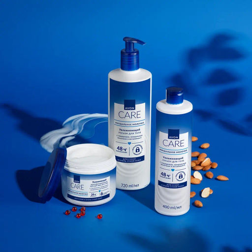 Увлажняющий мультифункциональный крем для лица, рук и тела с глицерином, миндальным молочком и витамином Е, 400 мл