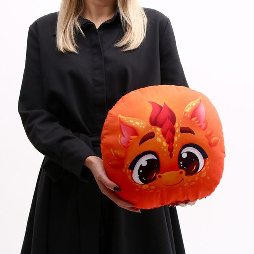 Подушка круглая Дракоша, оранжевый - Mni mnu фото 7