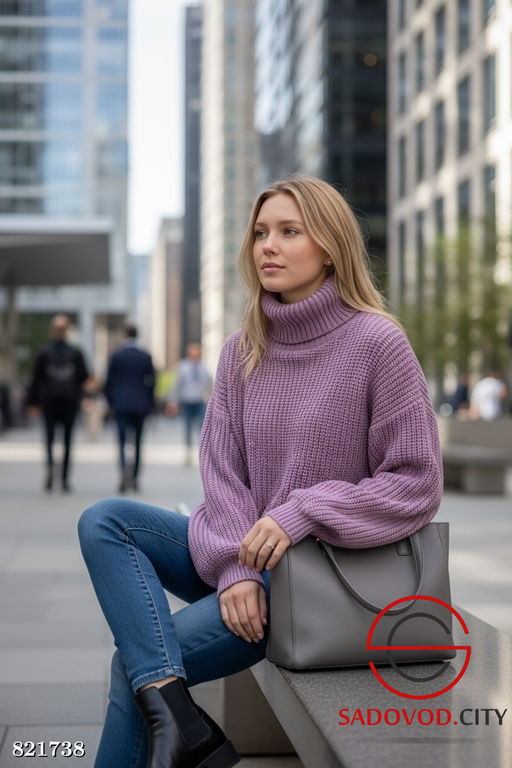 Свитер вязаный оверсайз - Bruno фото 4