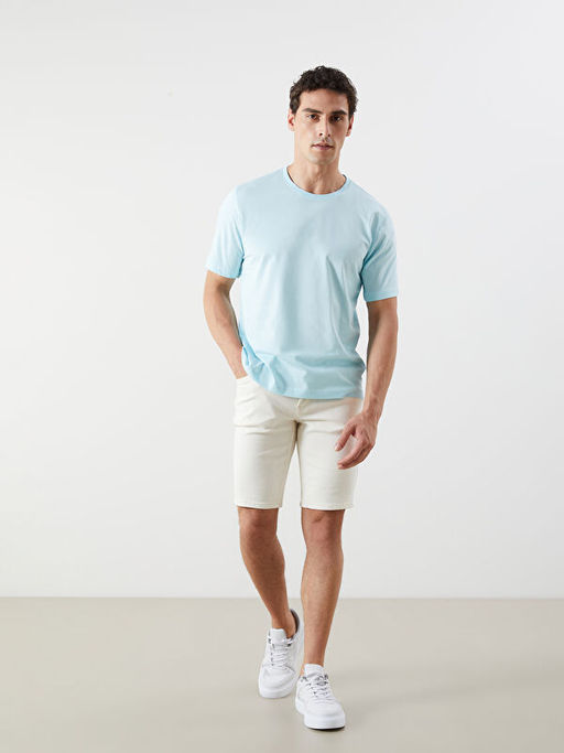 Bisiklet Yaka Penye Erkek Ti??rt