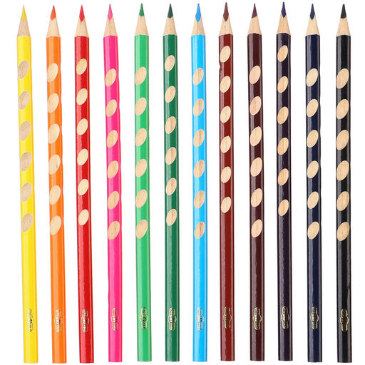 Карандаши цветные в пенале 12 цветов Смешарики, Смешарики, трёхгранный корпус фото 2