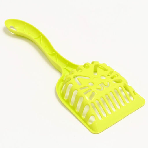 Цена за 2 шт. Совок фигурный «Кот» с эргономичной ручкой, 28×10 см, зелёный