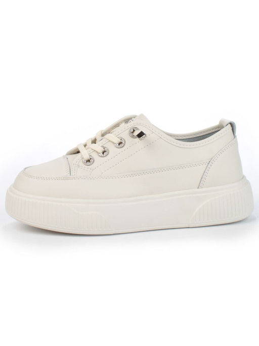 05-SD8-2D BEIGE Кроссовки женские (натуральная кожа) - Фабричный китай фото 5