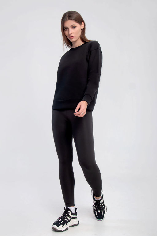 Арт. 11806 Лосины с начесом 44-50 (4 шт) Цвет:черный - Калинка фото 2