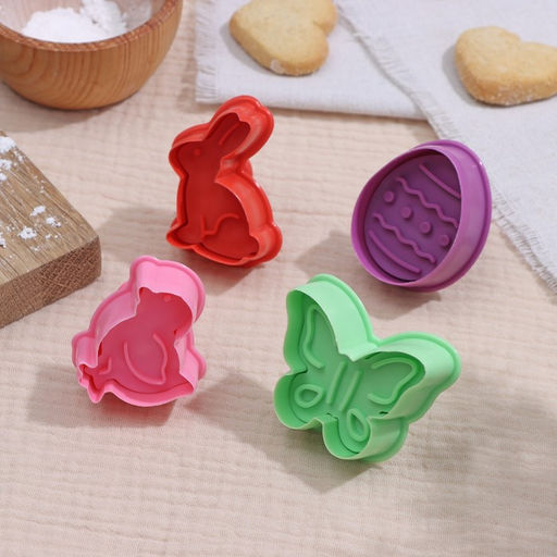 Набор плунжеров кондитерских Доляна Пасха, 4 шт, 9,5?9?4,6 см, цвет МИКС фото 2