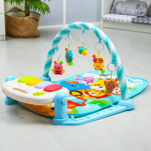 Развивающий коврик Жирафик, с пианино, голубой - Simaland фото 13