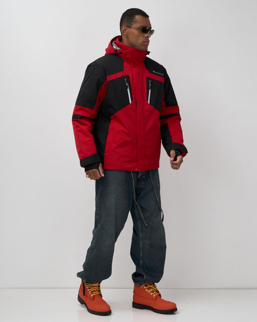 Горнолыжная куртка мужская зимняя красного цвета 7613Kr - Mtforce фото 3