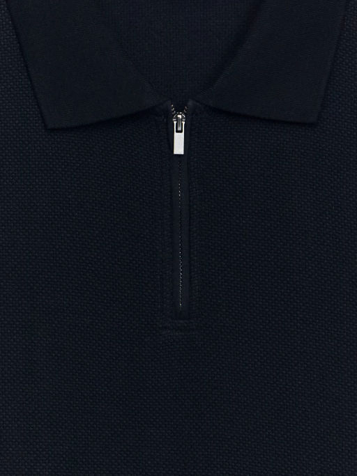 Футболка поло на молнии / Zarina  фото 3