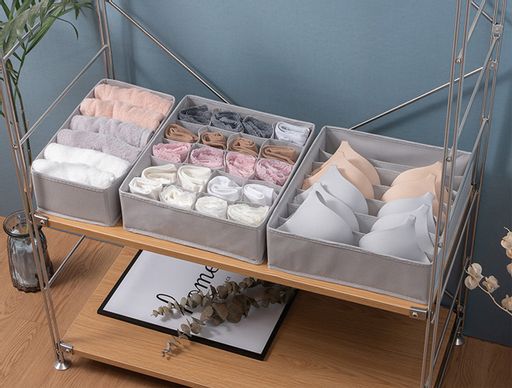 Набор 3 ящиков для хранения Milan ГОЛУБОЙ (1635) - Мой органайзер фото 4