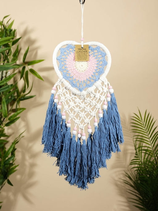 Ловец снов «Голубое сердце», 17×50 см