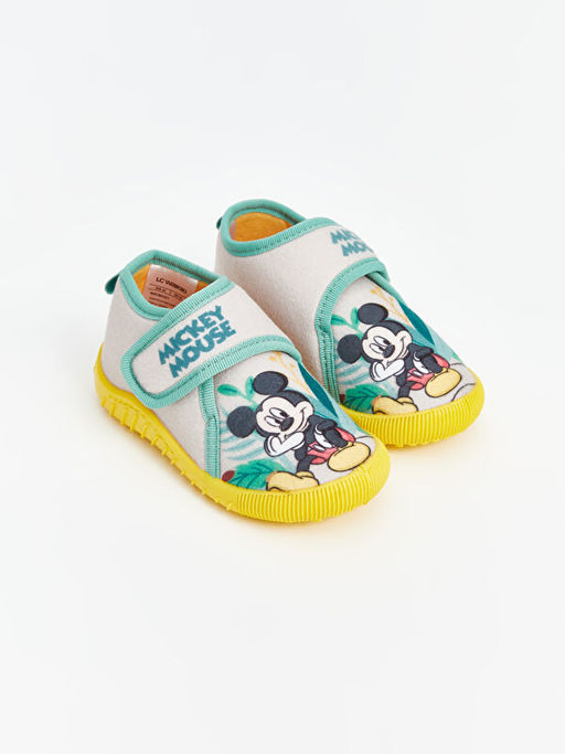 Mickey Mouse Bask?l? C?rt C?rtl? Erkek Bebek Panduf