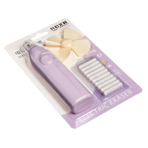 Ластик электрический, работает от батареек (батарейки в комплект не входят), МИКС