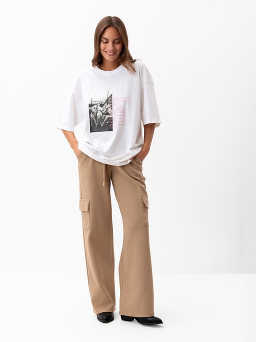 Футболка женская MIST Girl's rules, размер 42, белая