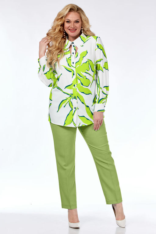 Блуза Элль стиль 2265а лайм - Liona style фото 5