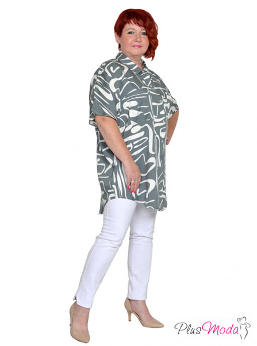 Рубашка Модель №1979 размеры 44-84 - Plusmoda фото 18