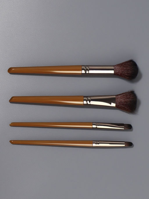 Набор кистей для макияжа PASTEL BLUSH, 4 шт., 15.5 (±1) см, коричневый