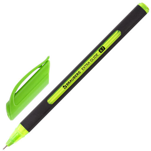 Цена за 2шт. Ручка шариковая масляная BRAUBERG "Extra Glide Soft Color", СИНЯЯ, узел 0,7 мм, линия письма 0,35 мм