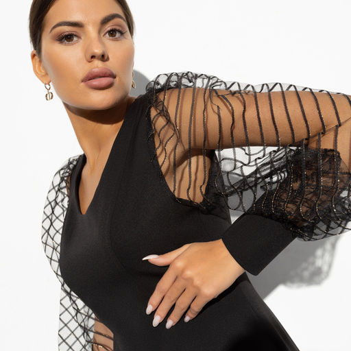 Платье Таинственная незнакомка (black) - Charutti фото 4