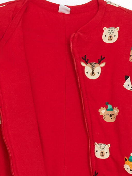 2.5 Tog Y?lba?? Bask?l? Erkek Bebek Uyku Tulumu - Waikiki фото 3