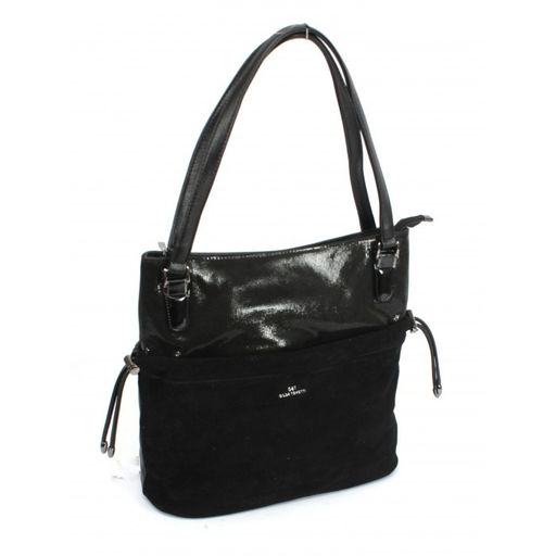 Сумка женская иск/кожа+нат/замша GT-MAQ 63109GY, 1отд+карм/пер, черный SALE 202555 - Adelia фото 2