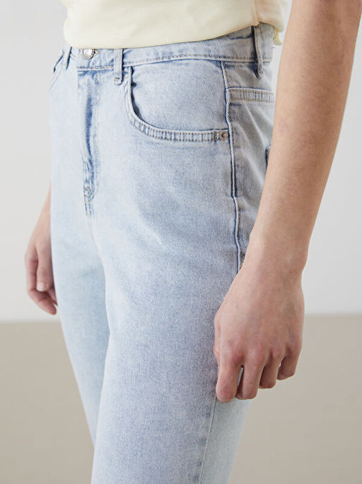 Slim Mom Kad?n Jean Pantolon