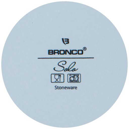 Цена за 4 шт. ТАРЕЛКА ОБЕДЕННАЯ BRONCO SOLO 26,5 СМ БЛЕДНО-ГОЛУБАЯ  фото 2