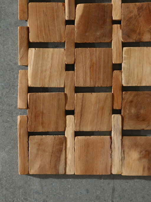 Коврик из тикового дерева, 40×30×0.7 см