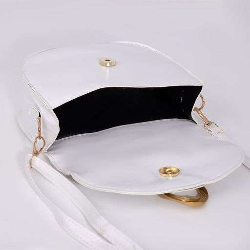 Сумка-мессенджер на магните, цвет белый - Simaland фото 7