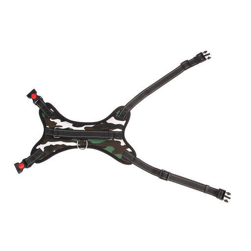 Шлейка К7 мягкая светоотражающая, размер L, ОГ 64-86 см, вес 18- 27,5 кг, хаки - Пижон фото 7