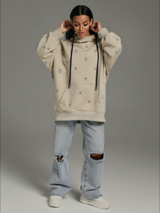 Ваниль худи женское (розовый варенка) - Lovetex фото 40