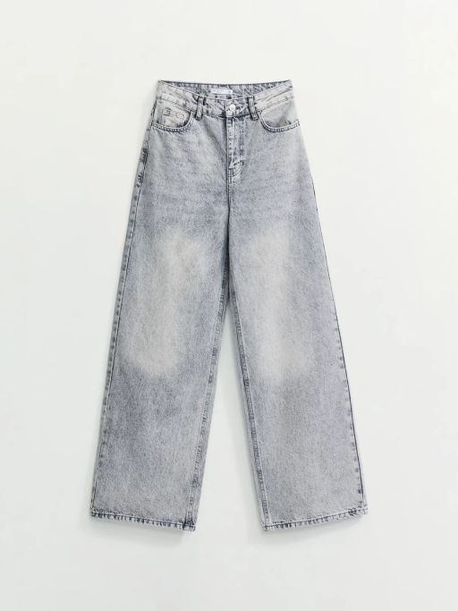 Джинсы wide leg с высокой посадкой / Zarina