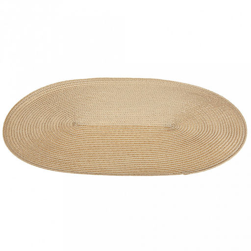 Салфетка под горячее (термосалфетка) Овальная 45х30см, ПВХ, цвет - сливочный (Китай) - Домашняя мода фото 2