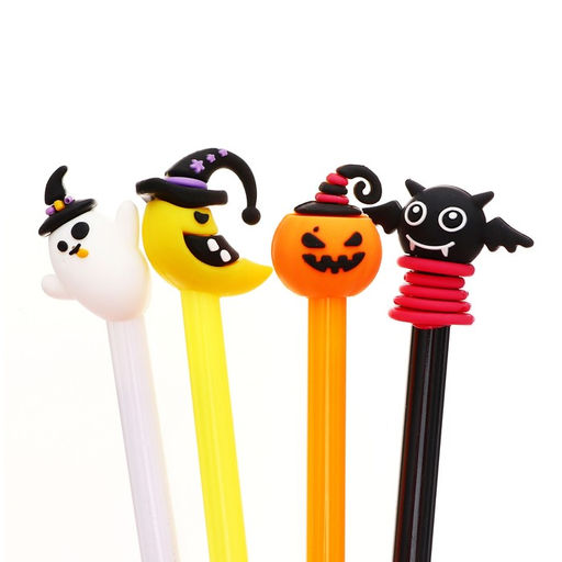 Цена за 12 шт. Ручка - прикол гелевая Calligrata Хэллоуин, МИКС  фото 4