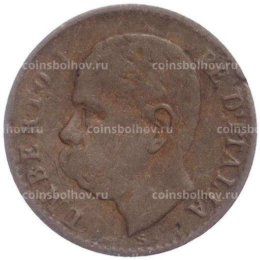 Монета 1 чентезимо 1900 года Италия