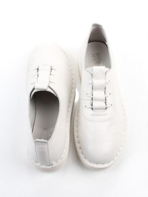 03-XKL23-038 WHITE Полуботинки женские (натуральная кожа)