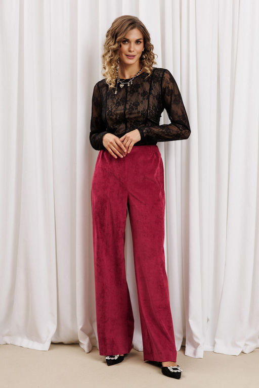 Костюм Gizart 5439 черный,брусничный