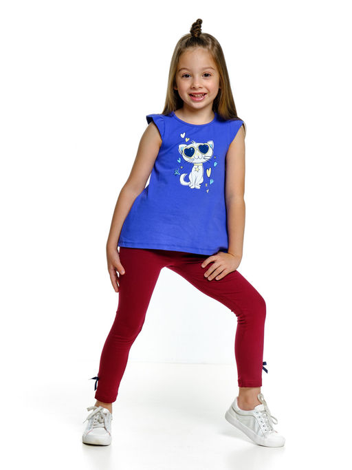 Футболка с принтом для девочки UD 1745 желтый - Mini maxi фото 9